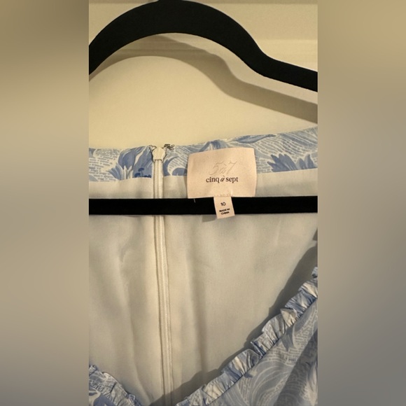 Cinq a Sept Kayla Dress in Periwinkle Multi - Picture 6 of 8